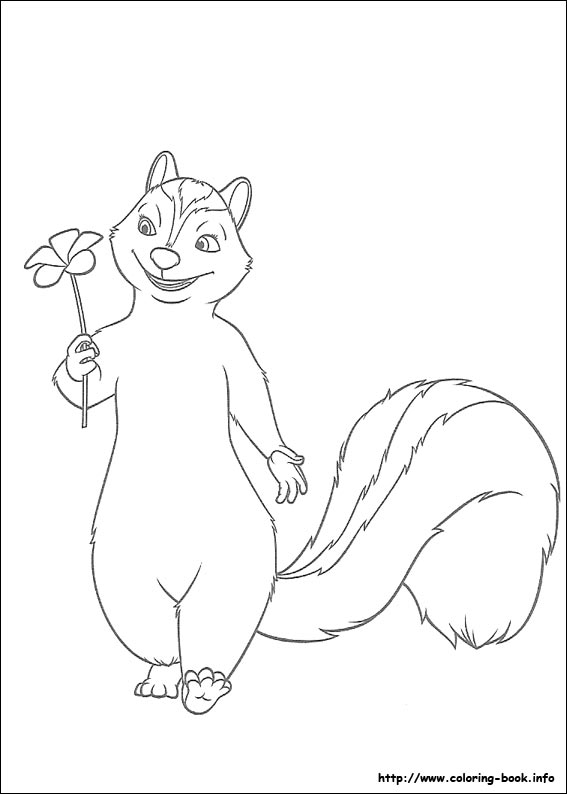 Over the hedge coloring picture